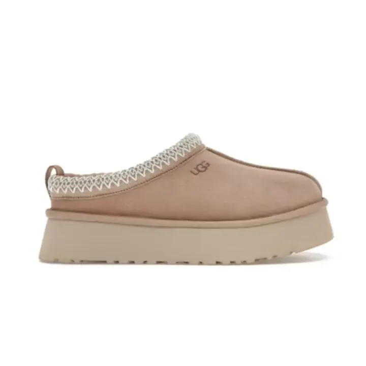 UGG Tazz Platform Slipper in Sand Beige