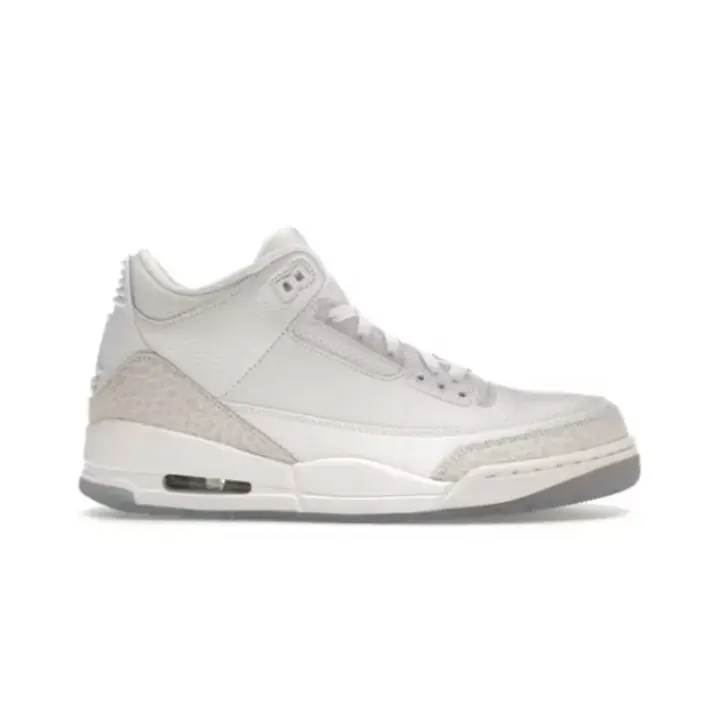Jordan 3 Retro Pure White Basketball Shoes