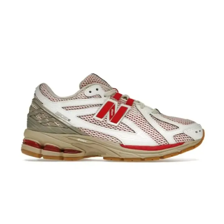 New Balance 1906R Sneakers in White and Red