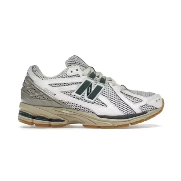 New Balance 1906R Sneakers in White, Green and Cream