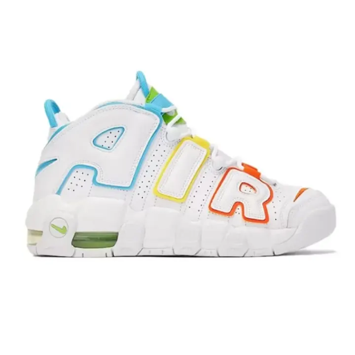 Nike Air More Uptempo Sneakers - White Multi-Color