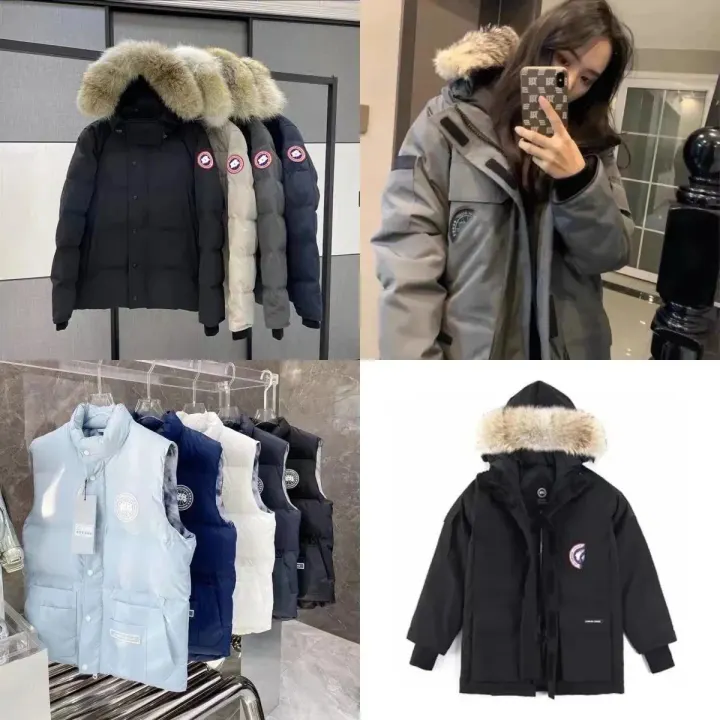 Canada Goose Black Fur-Hood Puffer Jacket