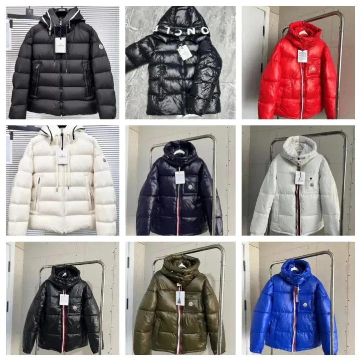 Moncler Glossy Hooded Puffer Jacket in Multiple Colors