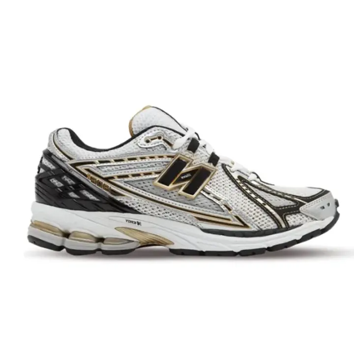 New Balance 1906R Sneakers in White, Gold and Black