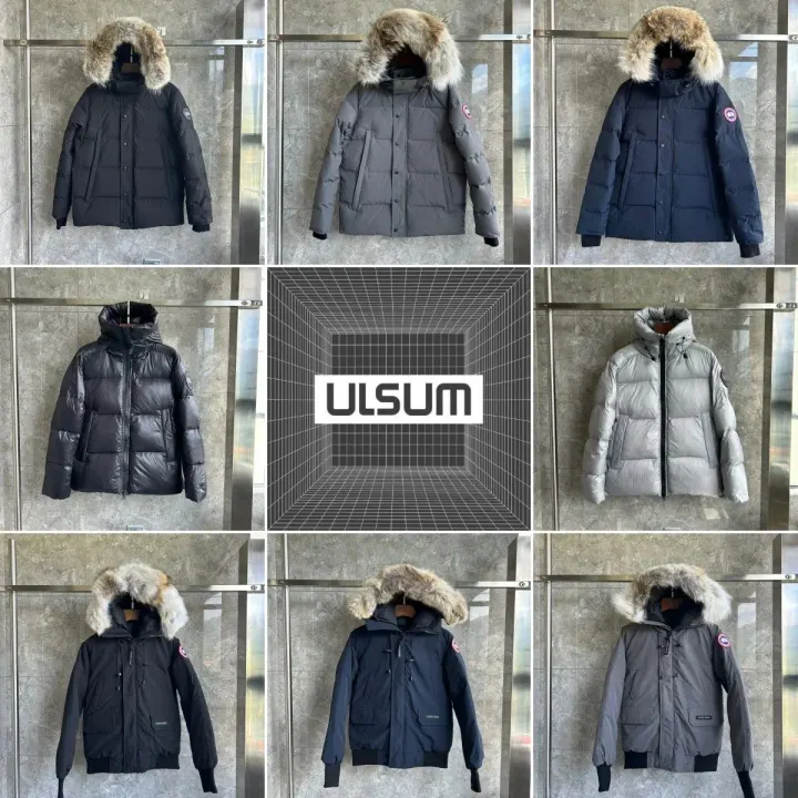Canada Goose Black Fur-Trim Hooded Down Puffer Jacket