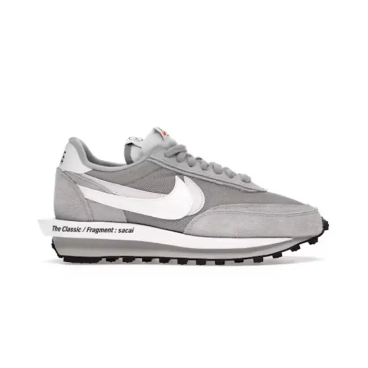 Nike LDWaffle Grey Sneakers with Fragment-Style Details