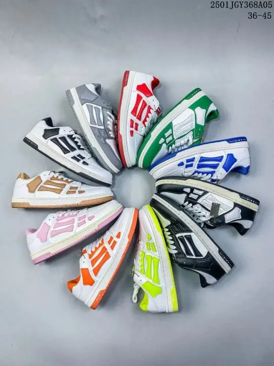 AMIRI Low-Top Skeleton Sneakers in Multi-Color Styles