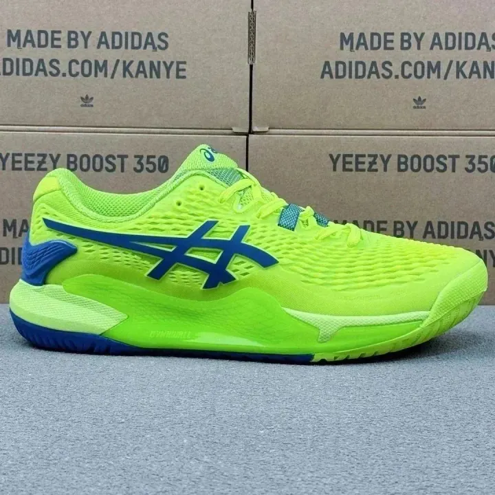 Adidas Neon Lime Blue Sneakers
