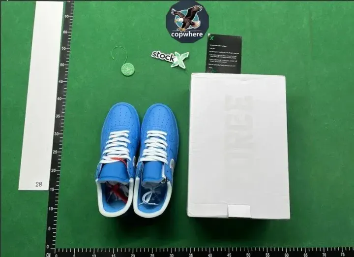 Nike Zip-Tie Sneakers in Blue, Black and White