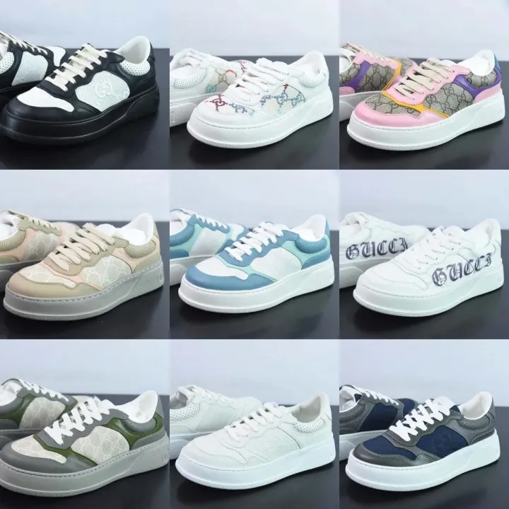 Gucci Monogram Low-Top Sneakers in Mixed Colorways