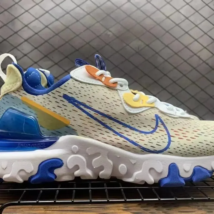 Nike Beige Blue Wave Sole Sneakers