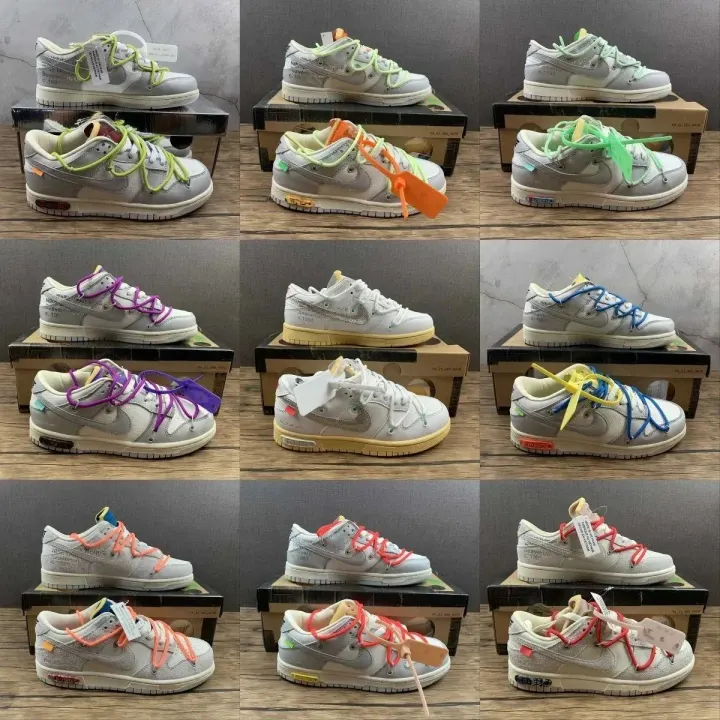 Nike Low-Top Lace-Up Sneakers with Neon Accent Laces