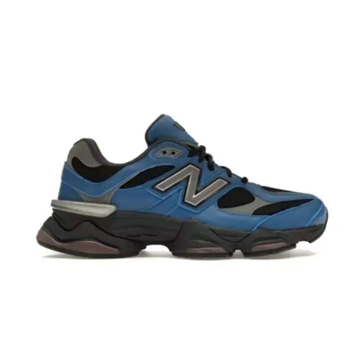 New Balance 9060 Sneakers in Dark Royal Blue and Brown