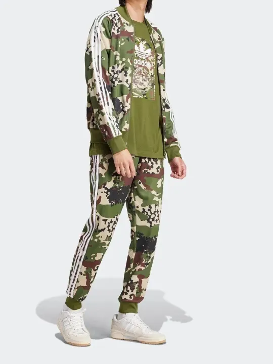 Adidas Olive Camouflage Tracksuit Set