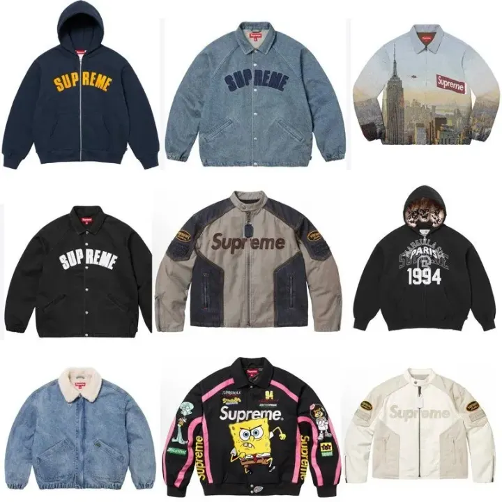 Supreme SS25 Jacket Collection in Mixed Colorways