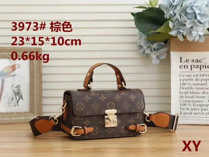 Louis Vuitton braune Monogramm-Handtasche mit Tragegriff oben