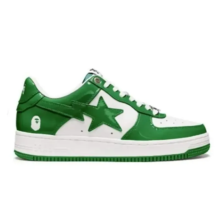 BAPE Sta Low Green Low-Top Sneakers