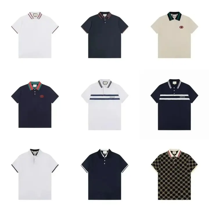 Gucci Polohemd mit Streifendetails und Logo-Details