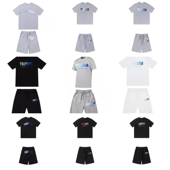 Trapstar Gradient Logo Matching Set in Grey, Black and White