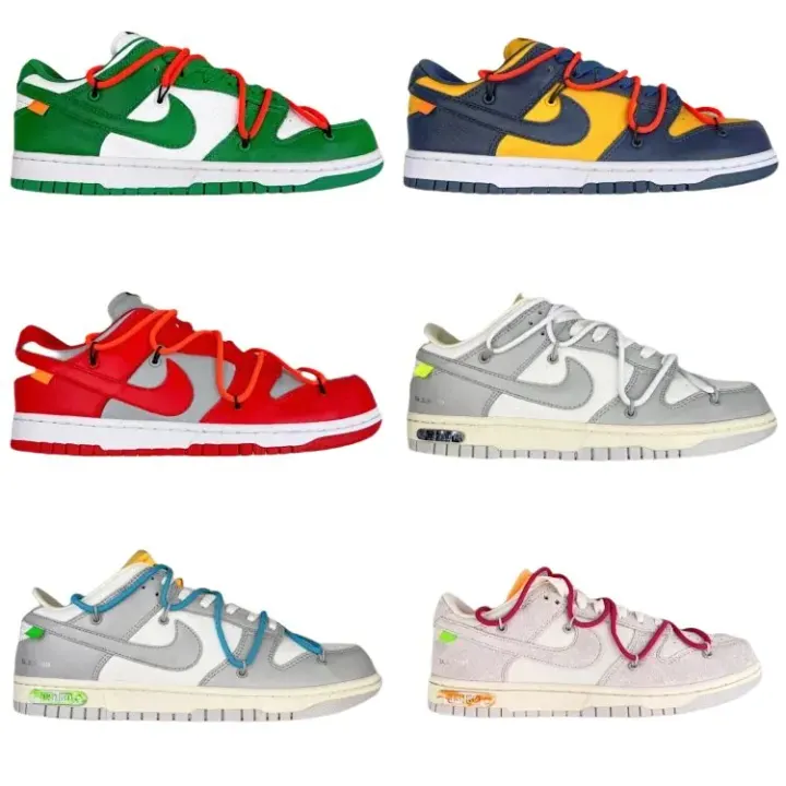 Nike Low-Top Lace-Up Sneakers in Multi-Color Colorways