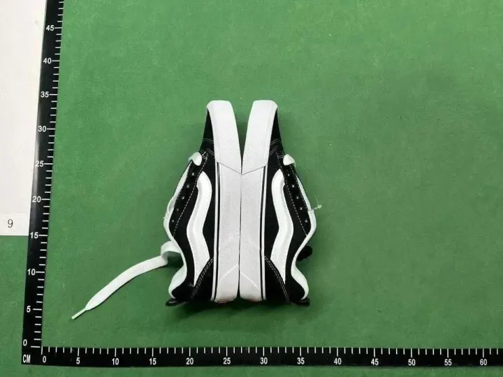 Vans Black and White Low-Top Skate Sneakers