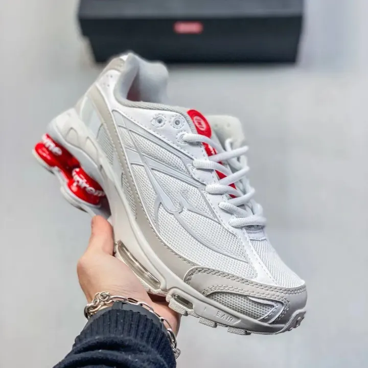 Nike Shox Ride Running Shoes in White and Red