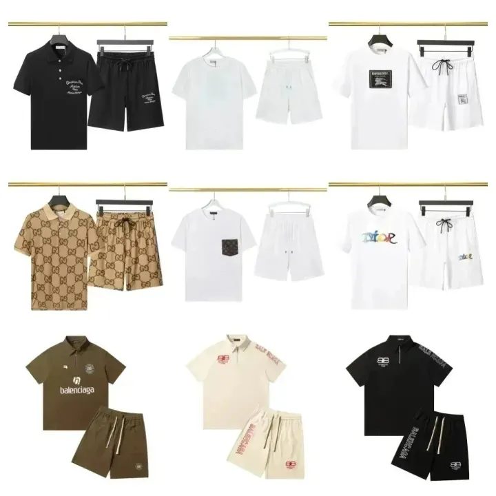 Balenciaga Casual Matching Set in Black and Neutral Colorways