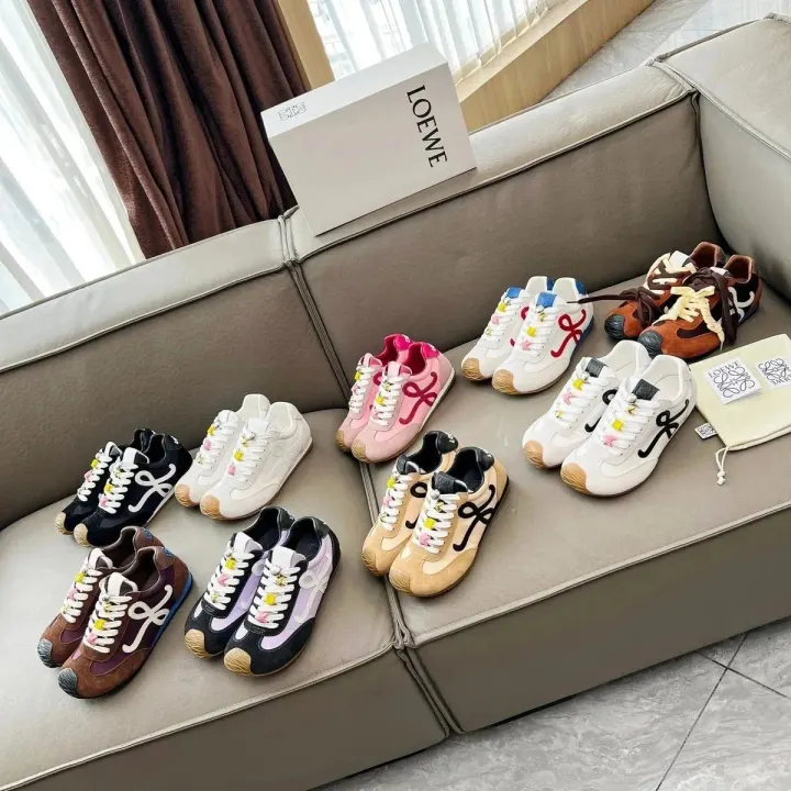 Loewe Logo-Detail Casual Sneakers in Mixed Colorways