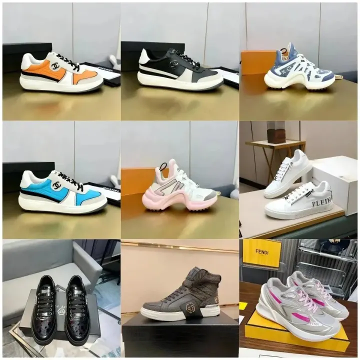 Fendi Gray and Pink Lifestyle Sneakers