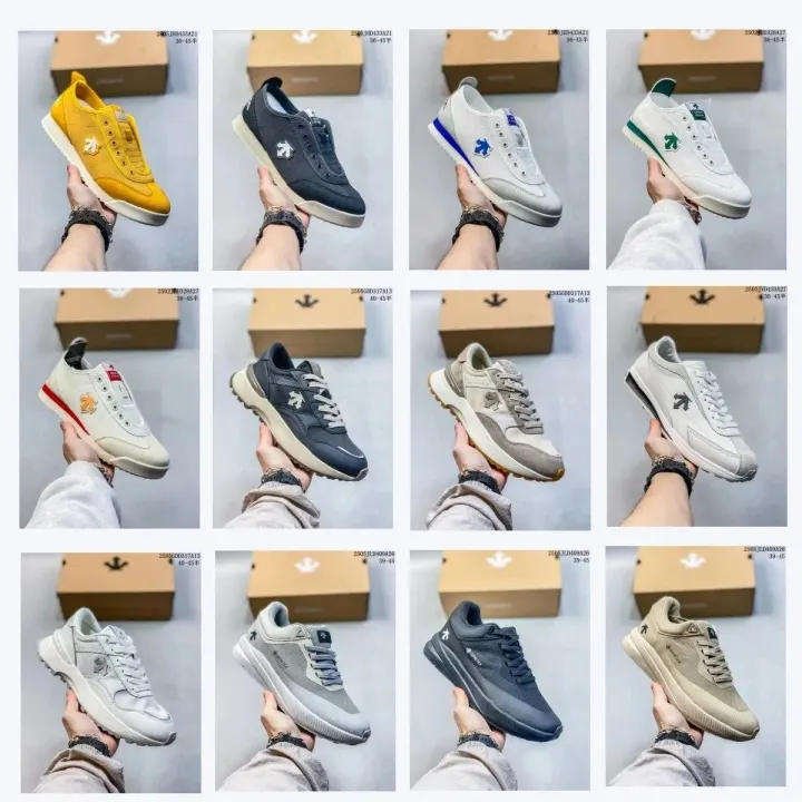 Descente Casual Sneakers in Multi-Color Retro Styles
