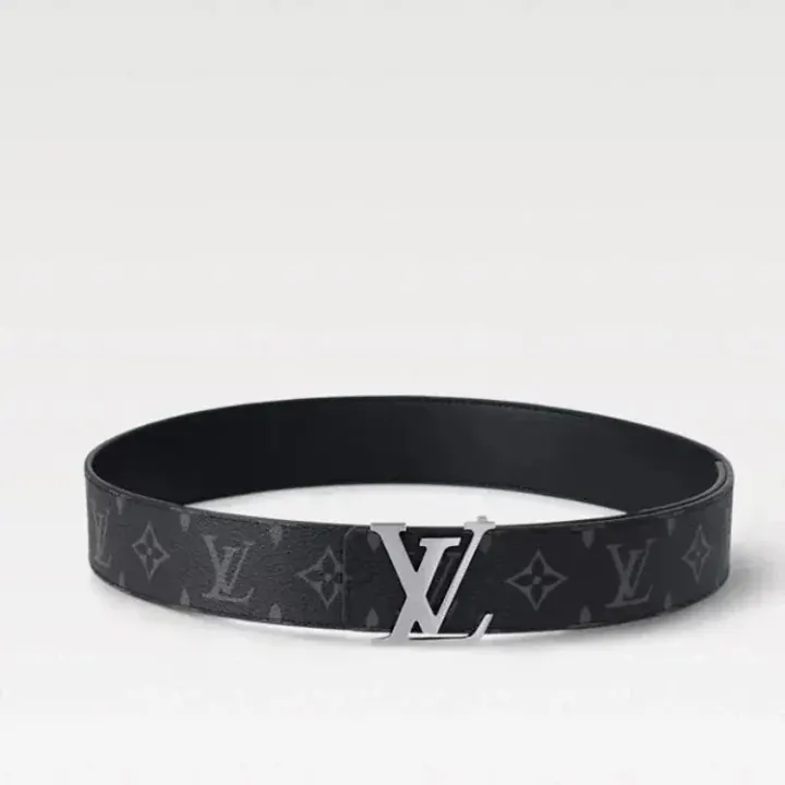 Louis Vuitton Black Monogram LV Buckle Belt