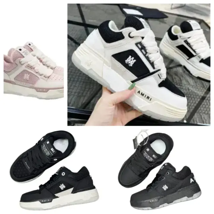 AMIRI Black & White Chunky Athletic Casual Sneakers