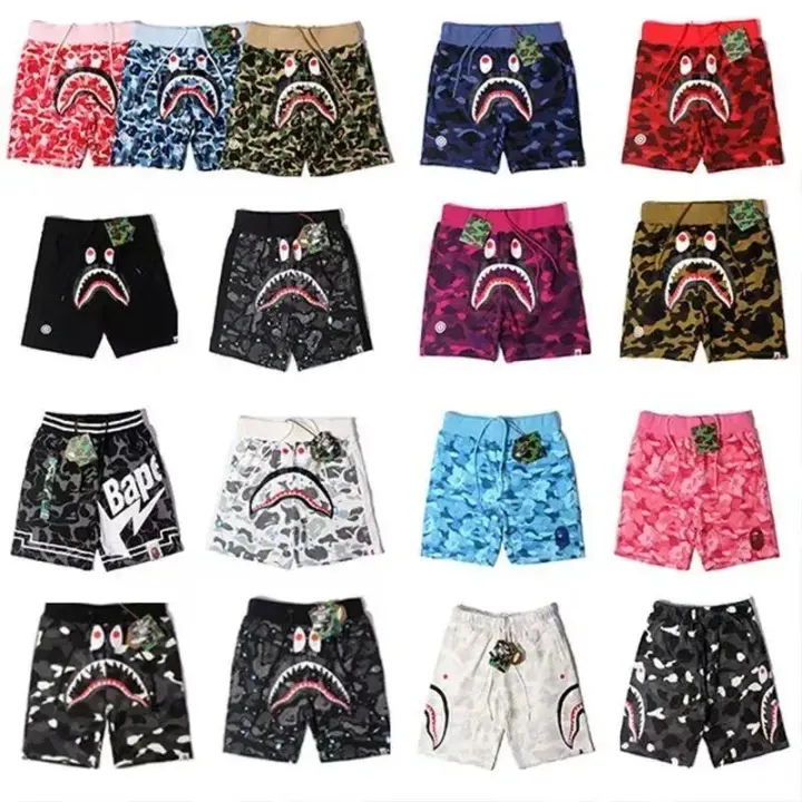 BAPE Shark Camo Sweat Shorts