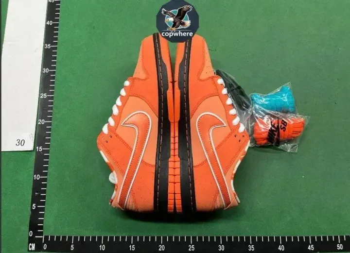 Nike Orange Low-Top Sneakers with Extra Laces