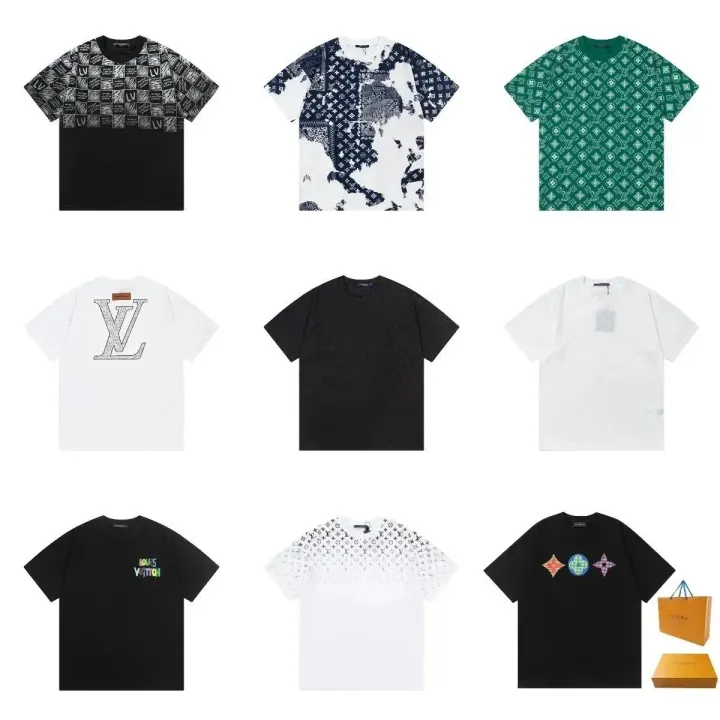 Louis Vuitton Monogram T-Shirt Collection in Schwarz, Weiß und Grün