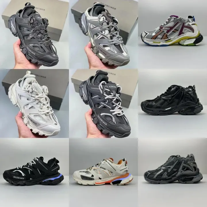 Balenciaga Retro Mesh Sneaker in Grau, Schwarz und Weiß