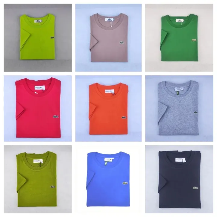 Lacoste Solid Color Short Sleeve T-Shirt, Multiple Colorways
