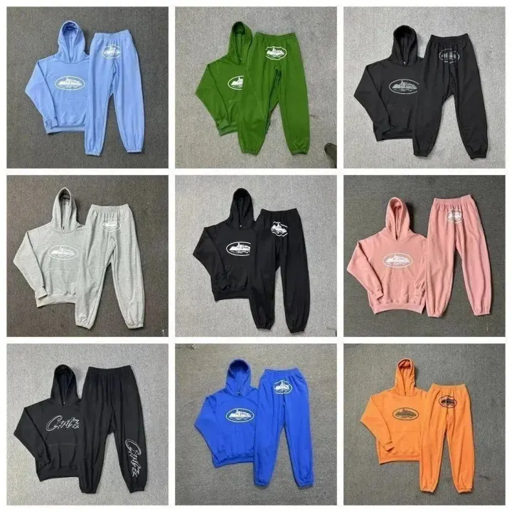 Corteiz Graphic Hoodie and Sweatpants Set in Multiple Colors