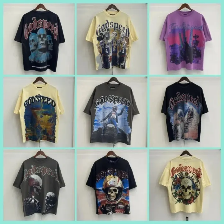 Markenloses lässiges Vintage-T-Shirt mit lockerer Passform