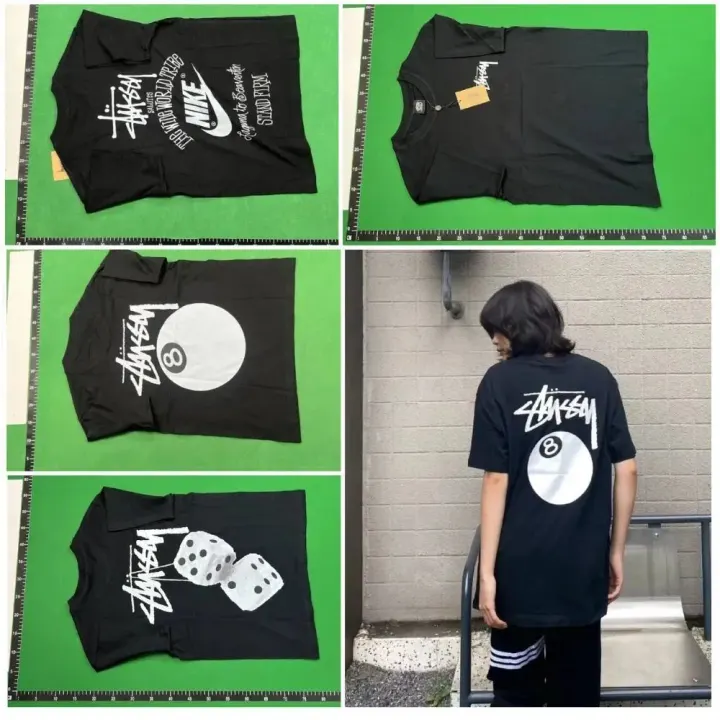 Schwarzes Nike Graphic-T-Shirt mit 8-Ball-Print