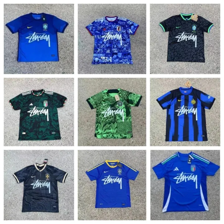 Stussy Graphic Soccer Jersey in Mixed Colorways