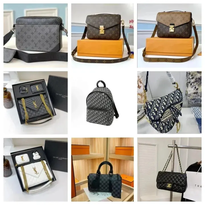 Saint Laurent Black Quilted Leather Crossbody Bag