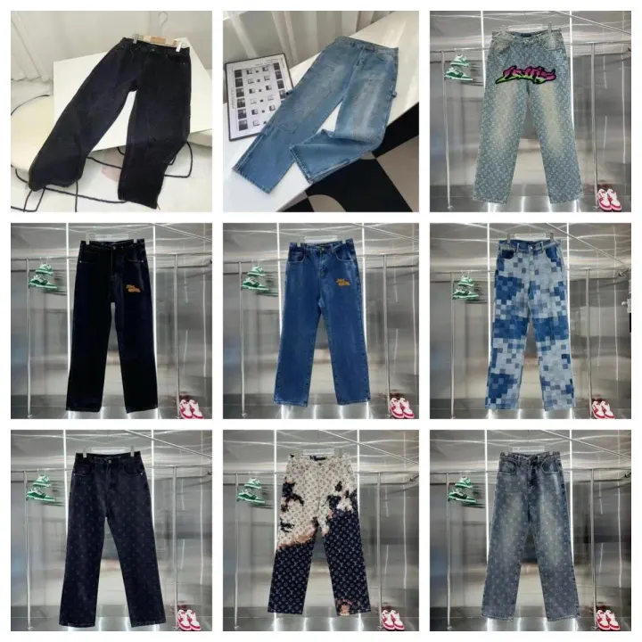 Pantalones vaqueros Louis Vuitton con estampado Monogram, lavado azul