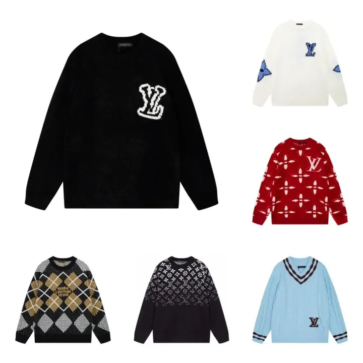 Louis Vuitton Patterned Knit Sweater in Assorted Colors