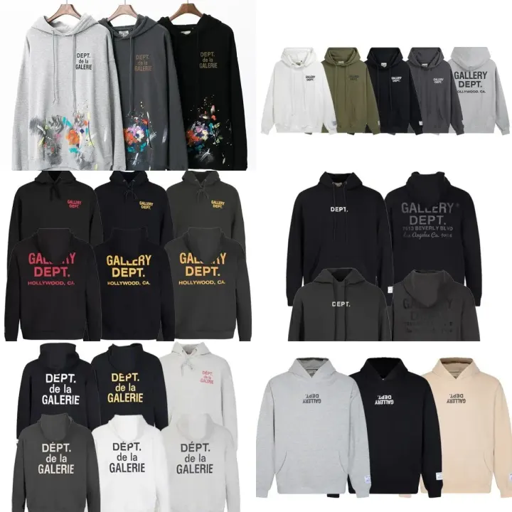 Gallery Dept. Graphic Hoodie Collection in Grey, Black and Neutral Tones