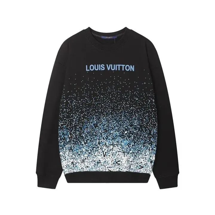 Louis Vuitton Black Gradient Logo Crewneck Sweatshirt