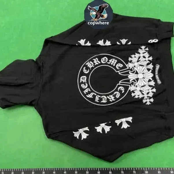Chrome Hearts Graphic Pullover Hoodie in Black