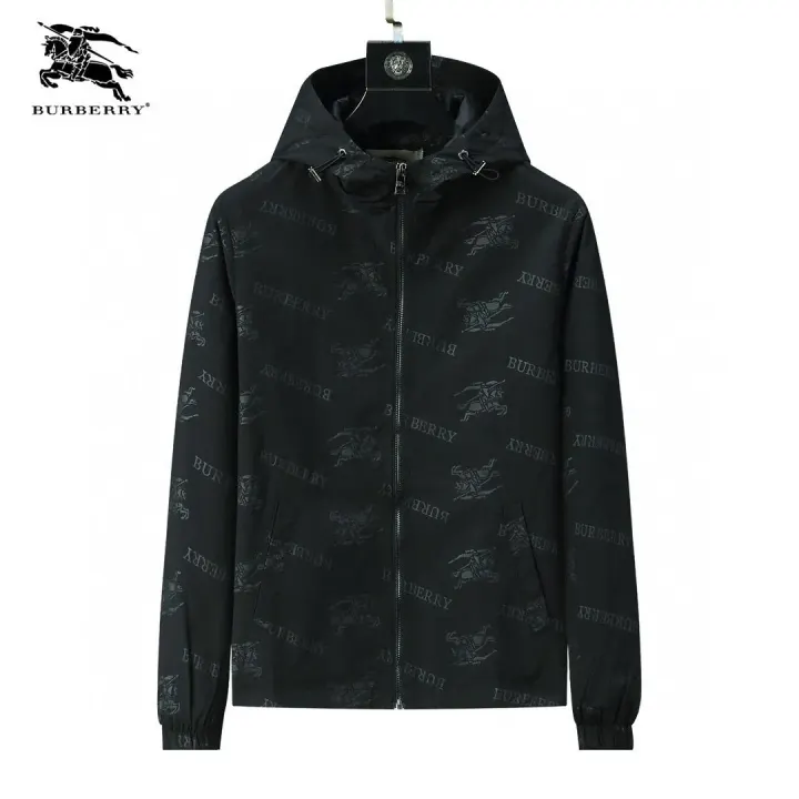 Burberry Black Monogram Hooded Jacket