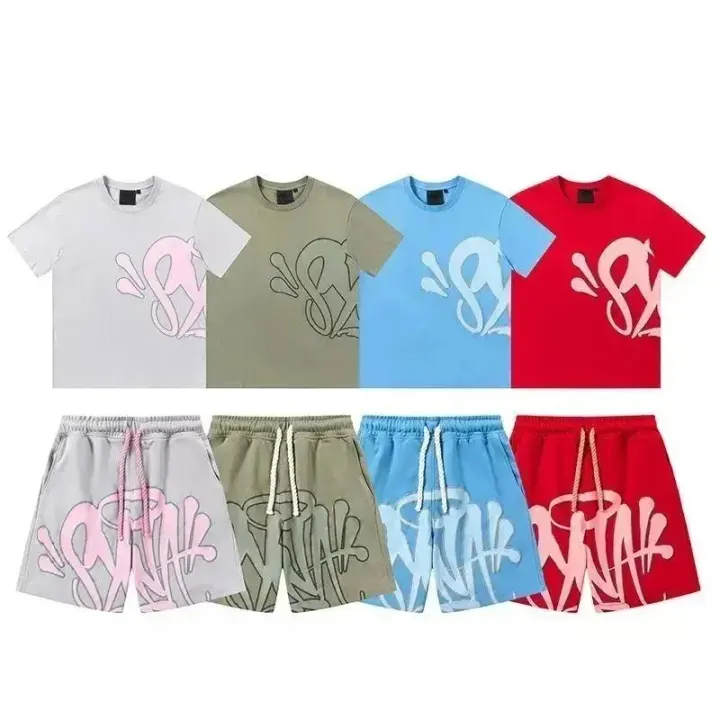 Synaworld Graffiti Logo T-Shirt and Shorts Set - Red