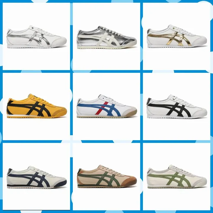 Onitsuka Tiger Mexico 66 Low-Top Sneakers in White/Black